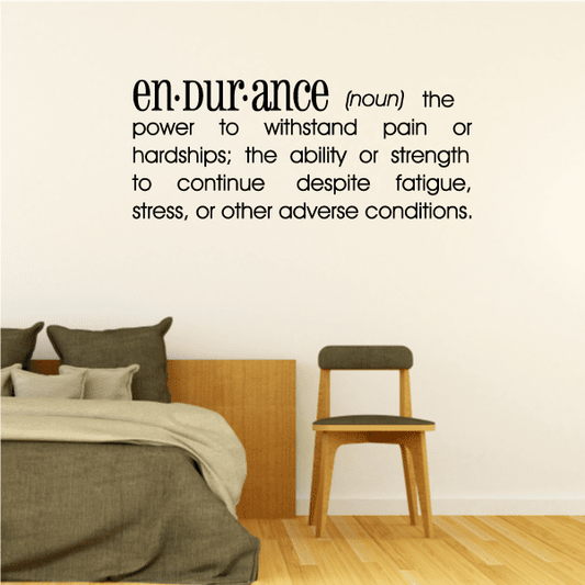 Image of Endurance Definition Wall Decal