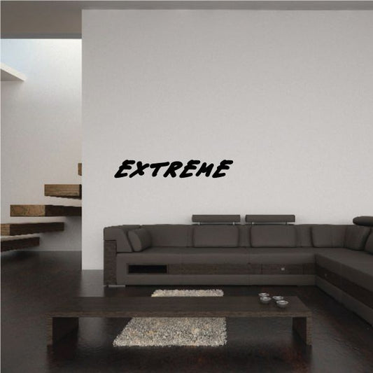 Extreme wall decal with bold cursive "EXTREME" lettering