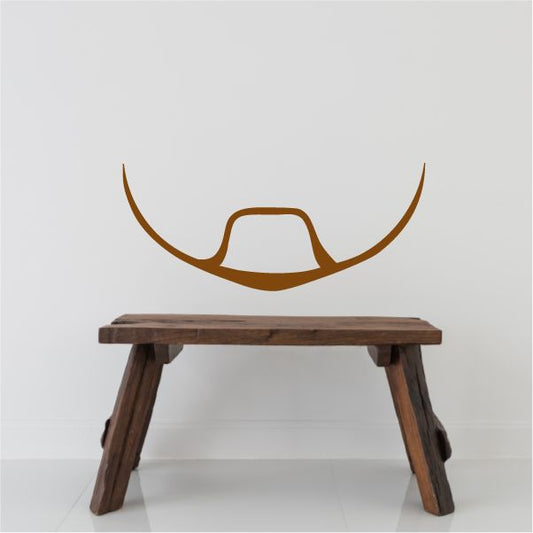 Image of Face Beard Wall Decal - Vinyl Sticker - Car Sticker - IDCOLOR001