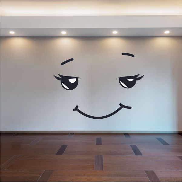 Image of Face Expression Cute Wall Decal - Vinyl Decal - Car Decal - Idcolor022