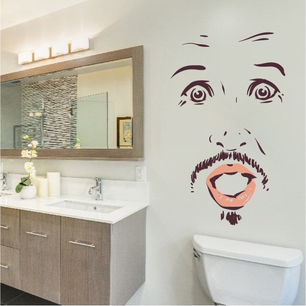 Image of Face Expression Male Wall Decal - Vinyl Decal - Car Decal - Idcolor002