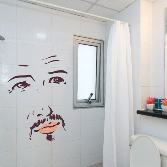 Image of Face Expression Male Wall Decal - Vinyl Decal - Car Decal - Idcolor008