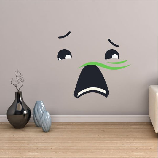 Image of Face Expression Smells Wall Decal - Vinyl Decal - Car Decal - Idcolor017