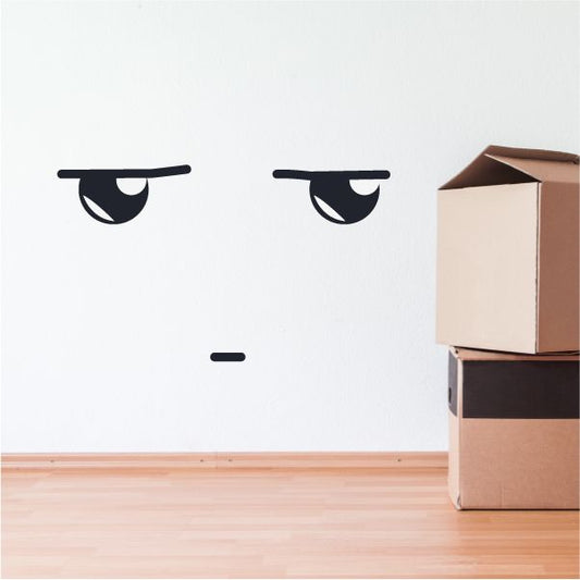 Image of Face Expression Wall Decal - Vinyl Decal - Car Decal - Idcolor018