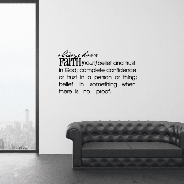 Image of Faith Definition Wall Decal