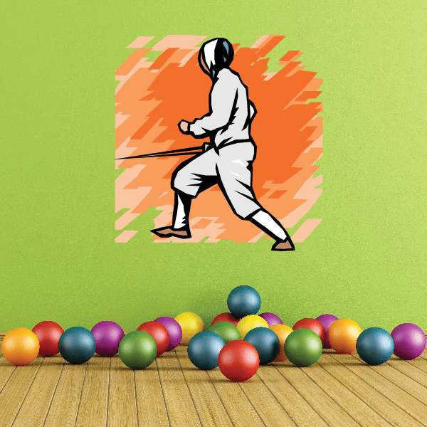 Image of Fencing Wall Decal - Vinyl Sticker - Car Sticker - Die Cut Sticker - SMcolor003