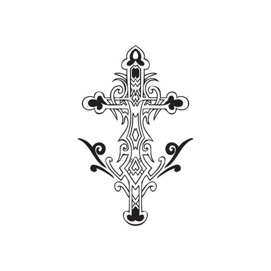 Image of Filligree Embellished Cross Decal