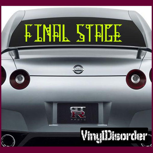 Image of Final Stage Decal
