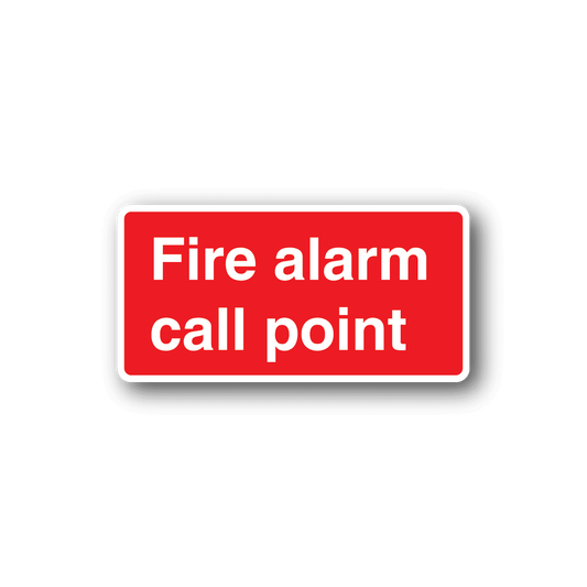 Image of Fire Alarm Call Point rectangle Sticker