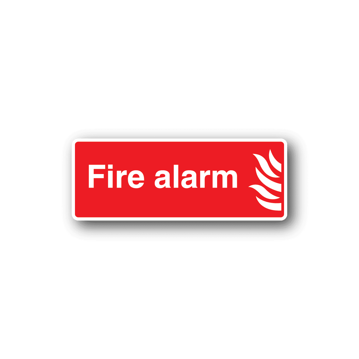 Image of Fire Alarm Rectangle Sticker