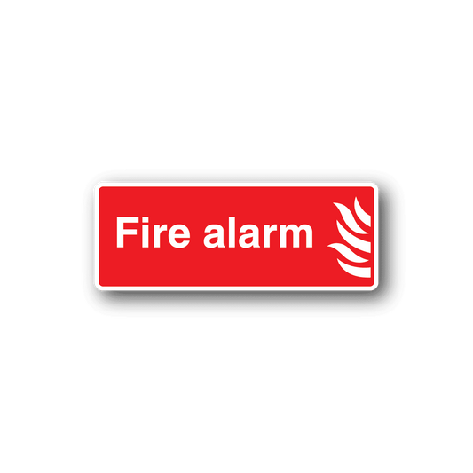 Image of Fire Alarm Rectangle Sticker