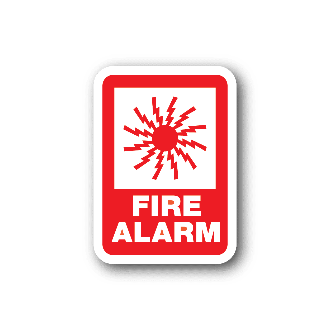 Image of Fire Alarm Safety Sticker