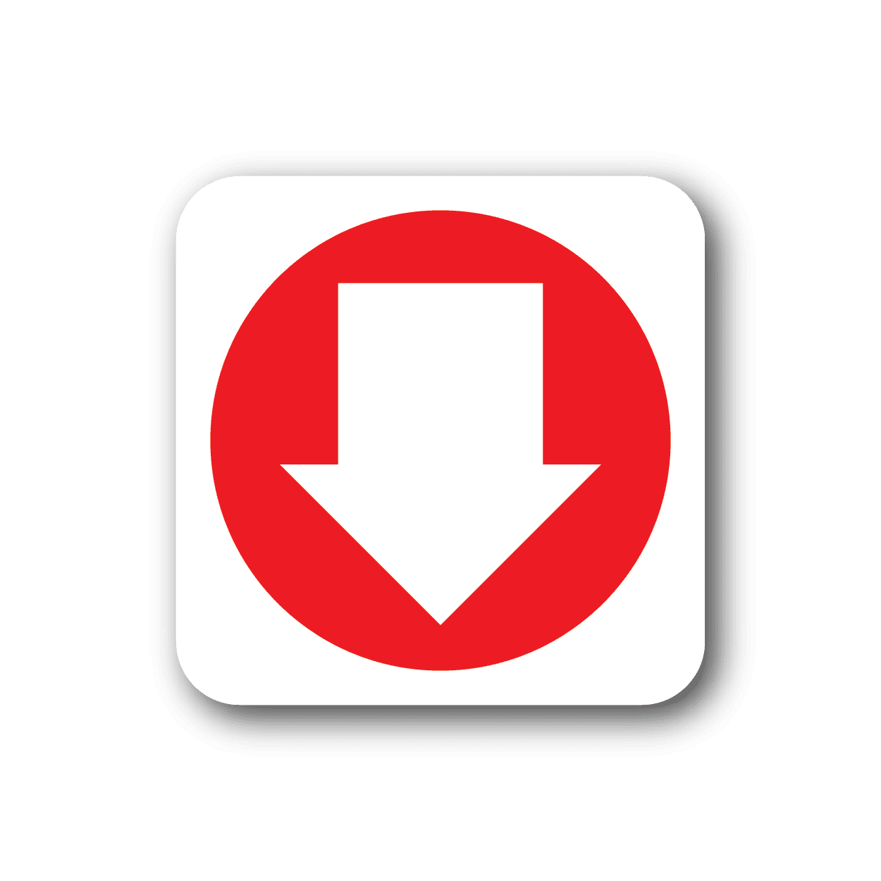 Image of Fire Exit Down Sticker