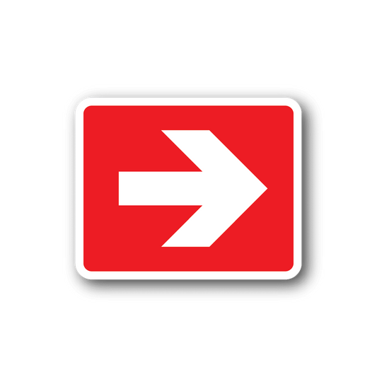 Image of Fire Exit Right Sticker