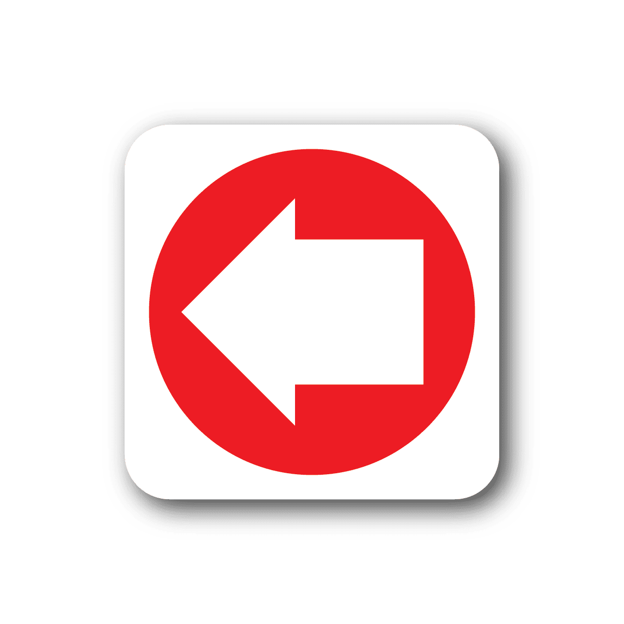 Image of Fire Exit to the left Sticker