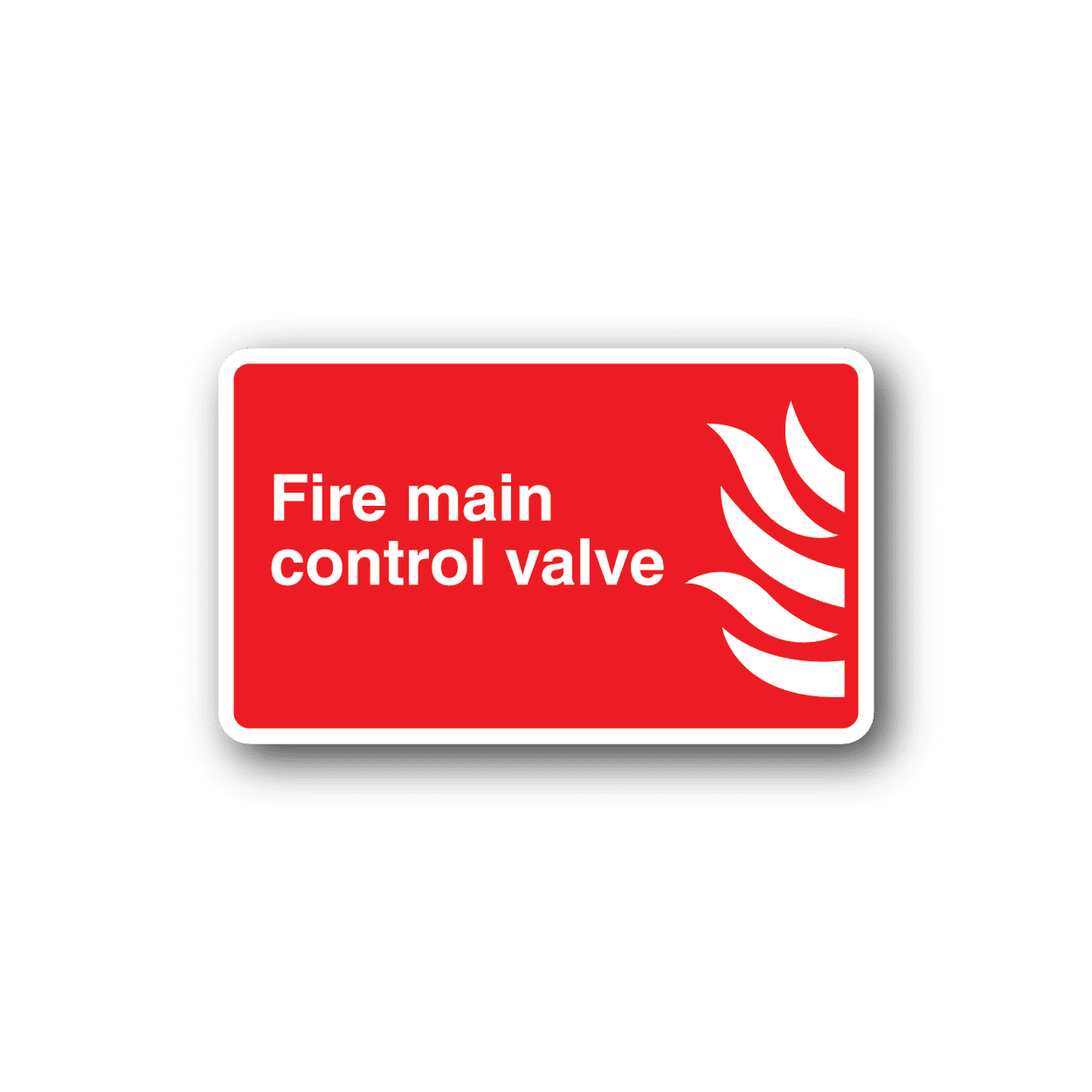 Image of Fire Main Control Valve Sticker