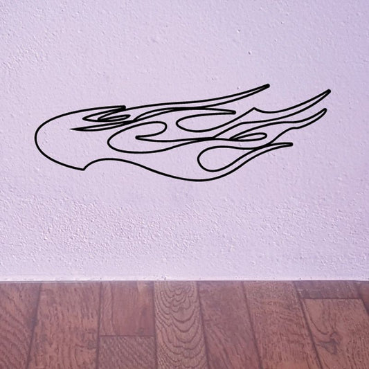 Image of Fireball Ghost Flames Car Decal - Vinyl Decal - Wall Decal - CF101