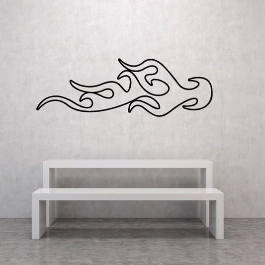 Image of Fireball Ghost Flames Car Decal - Vinyl Decal - Wall Decal - CF182