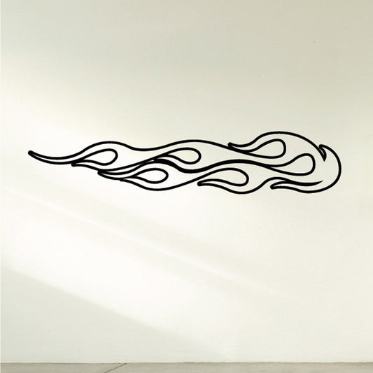 Image of Fireball Ghost Flames Car Decal - Vinyl Decal - Wall Decal - CF188