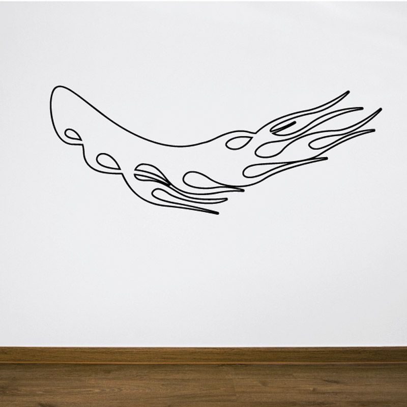 Image of Fireball Ghost Flames Car Decal - Vinyl Decal - Wall Decal - CF196