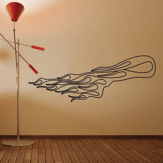 Image of Fireball Ghost Flames Car Decal - Vinyl Decal - Wall Decal - CF265