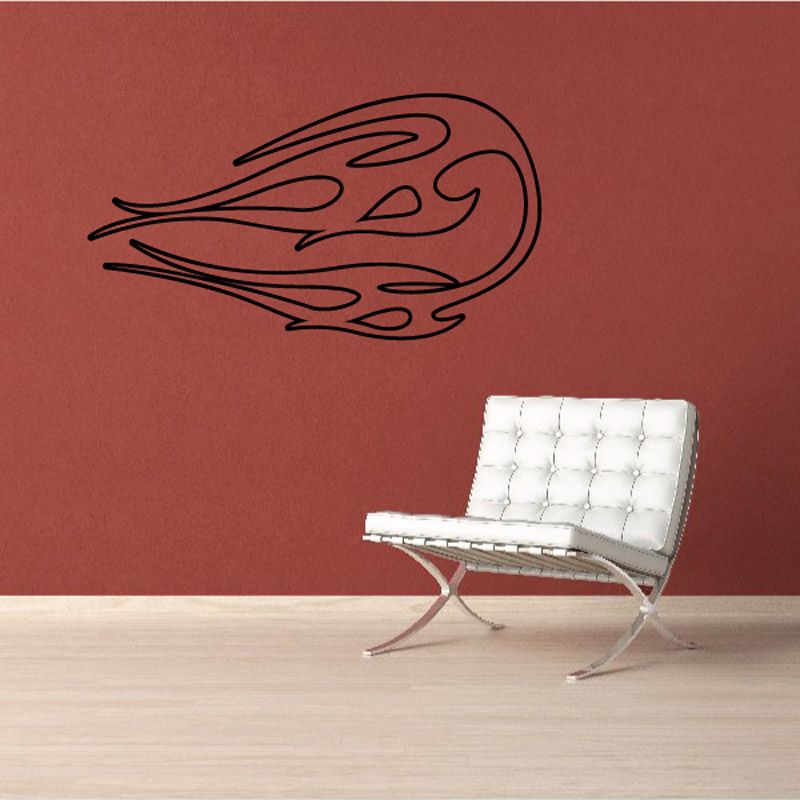 Image of Fireball Ghost Flames Car Decal - Vinyl Decal - Wall Decal - CF284
