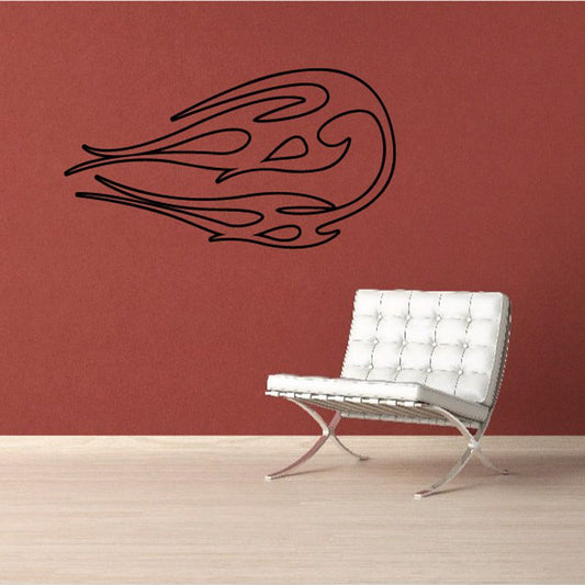 Image of Fireball Ghost Flames Car Decal - Vinyl Decal - Wall Decal - CF284