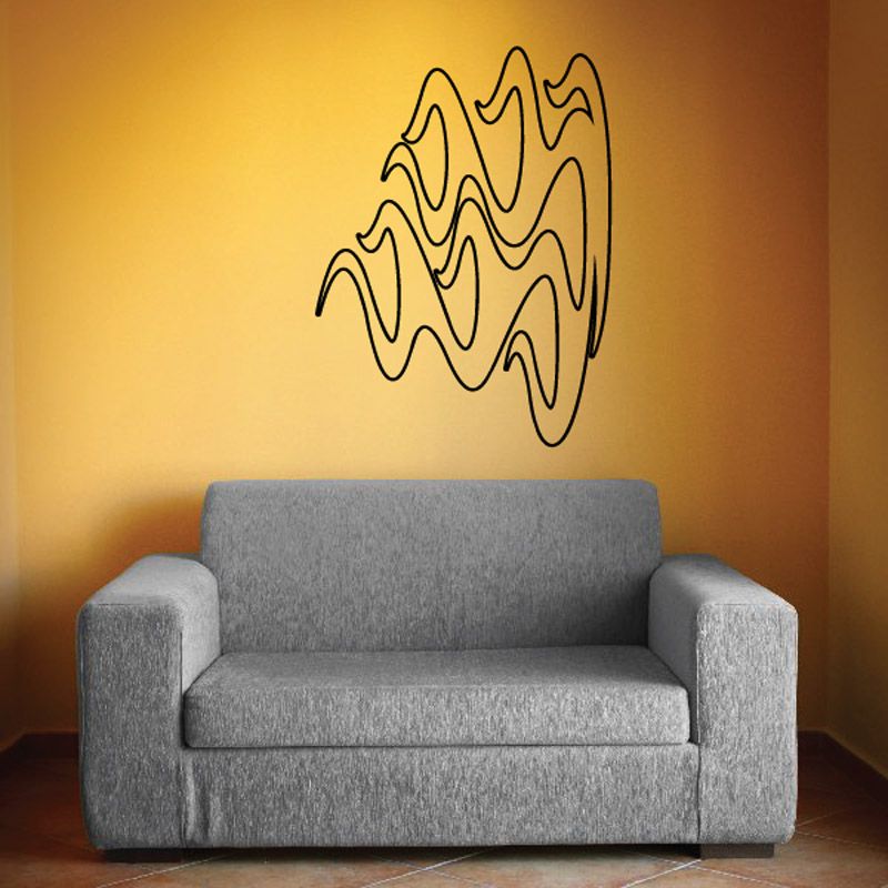 Image of Fireball Ghost Flames Car Decal - Vinyl Decal - Wall Decal - CF318