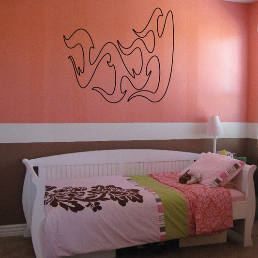 Image of Fireball Ghost Flames Car Decal - Vinyl Decal - Wall Decal - CF393