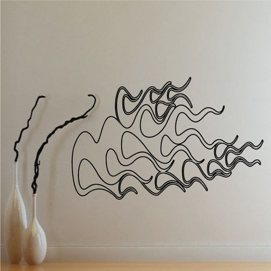 Image of Fireball Ghost Flames Car Decal - Vinyl Decal - Wall Decal - CF413