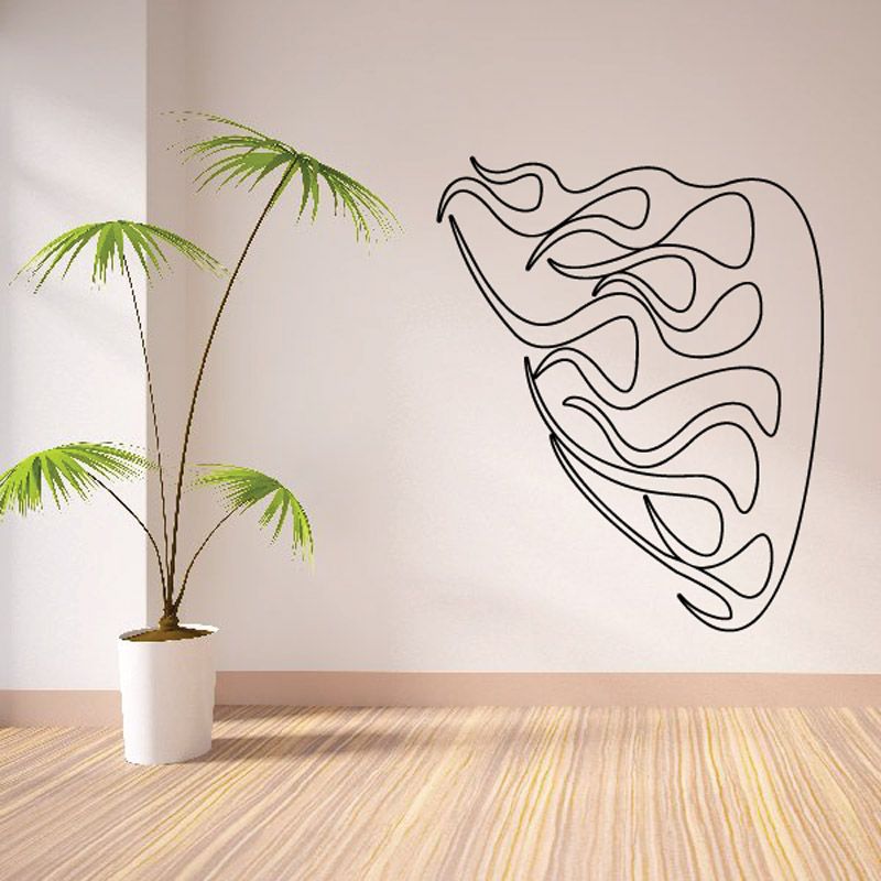 Image of Fireball Ghost Flames Car Decal - Vinyl Decal - Wall Decal - CF441