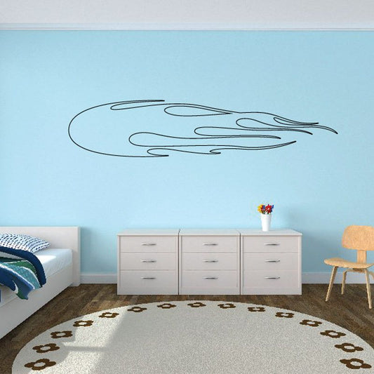 Image of Fireball Ghost Flames Car Decal - Vinyl Decal - Wall Decal - CF540