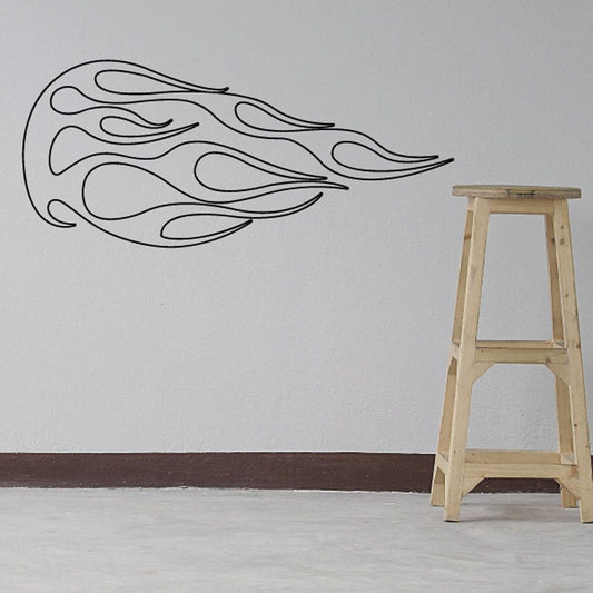 Image of Fireball Ghost Flames Car Decal - Vinyl Decal - Wall Decal - CF674