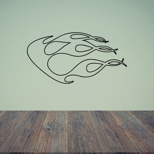 Image of Fireball Ghost Flames Car Decal - Vinyl Decal - Wall Decal - CF680