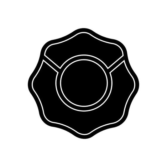 Image of fireman Crest Template Decal