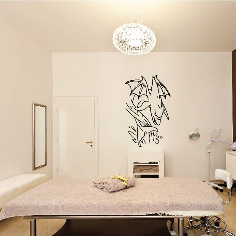 Fish wall decal, black vinyl fish design