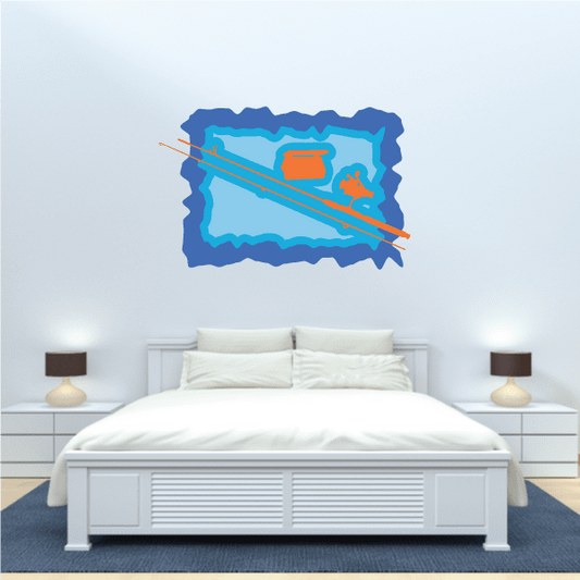 Image of Fishing Wall Decal - Vinyl Sticker - Car Sticker - Die Cut Sticker - CDSCOLOR021