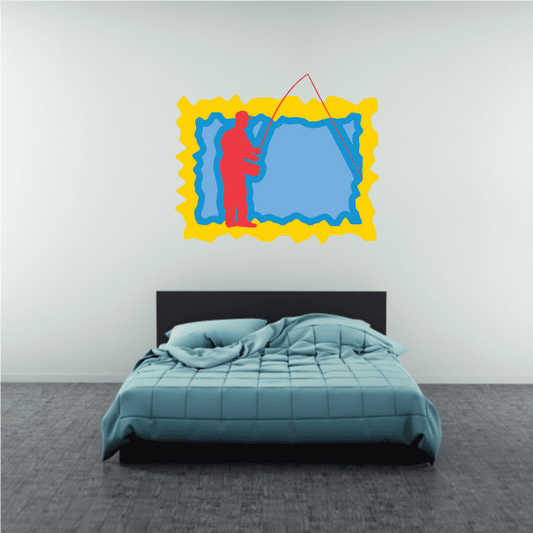 Image of Fishing Wall Decal - Vinyl Sticker - Car Sticker - Die Cut Sticker - CDSCOLOR025