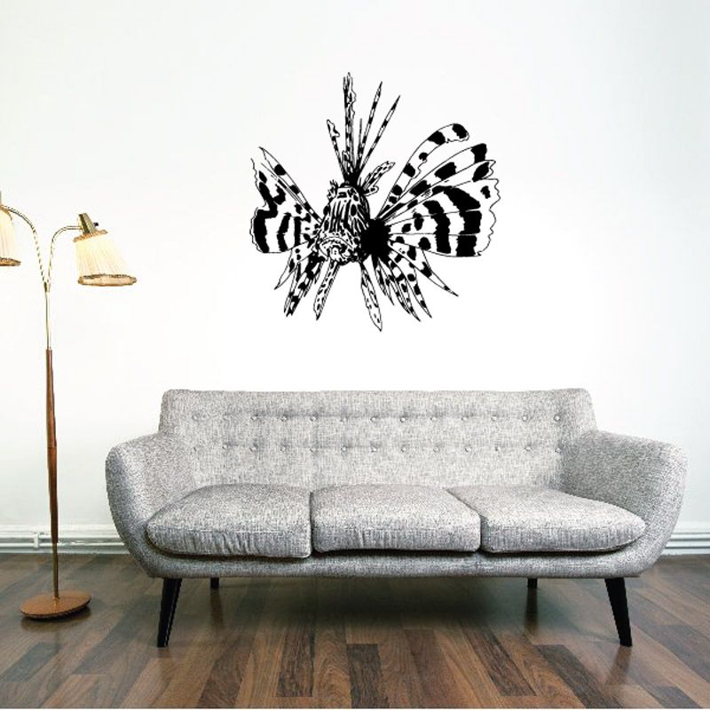 Image of Flared Lion Fish Decal