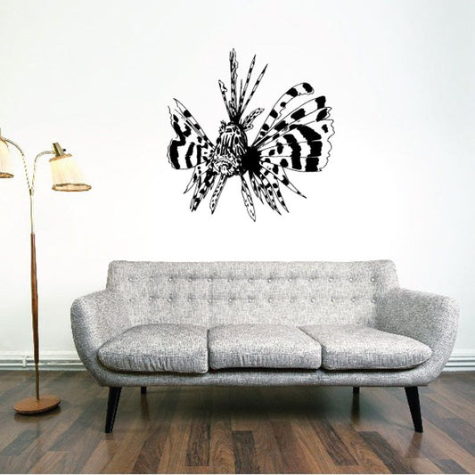 Image of Flared Lion Fish Decal