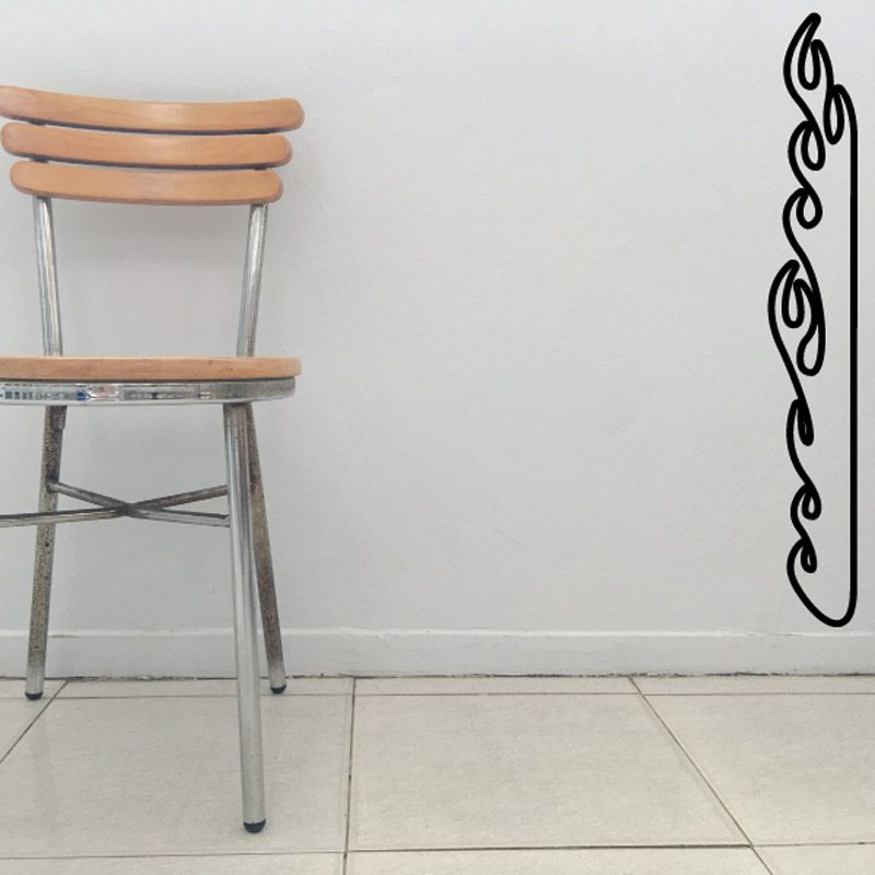 Image of Flat Side Tall Thin Ghost Flames Car Decal - Vinyl Decal - Wall Decal - CF642