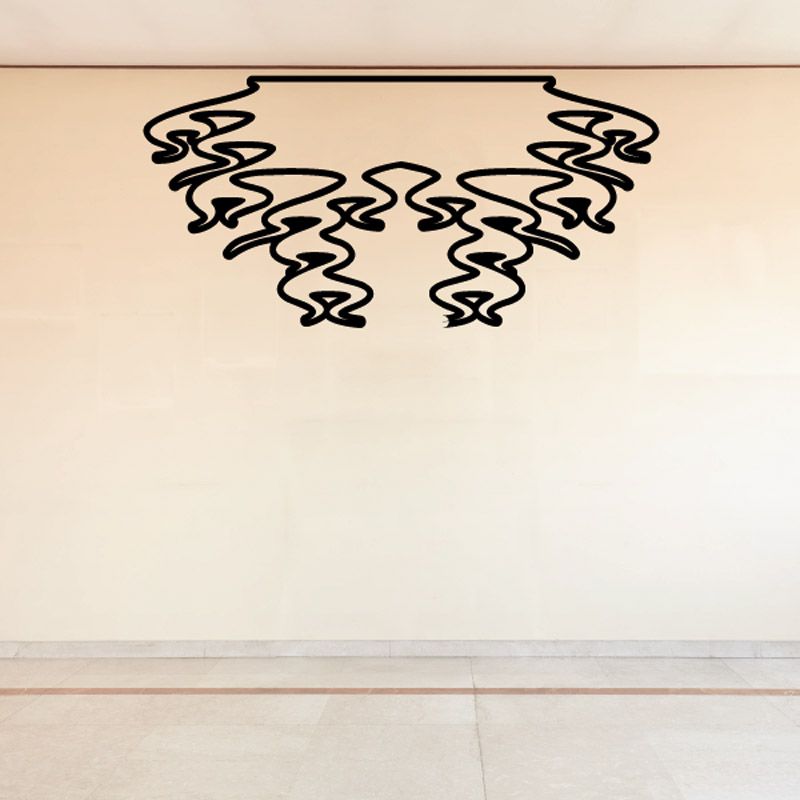Image of Flat Top Ghost Flames Car Decal - Vinyl Decal - Wall Decal - CF629