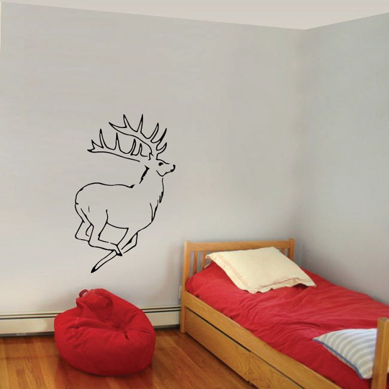 Image of Fleeing Antelope Decal