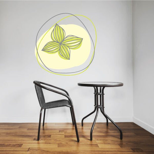 Image of Floral Doodle Wall Decal - Vinyl Decal - Car Decal - Idcolor004