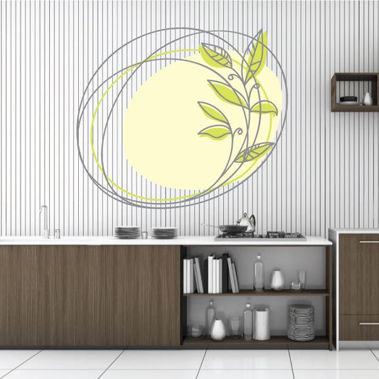 Image of Floral Doodle Wall Decal - Vinyl Decal - Car Decal - Idcolor006