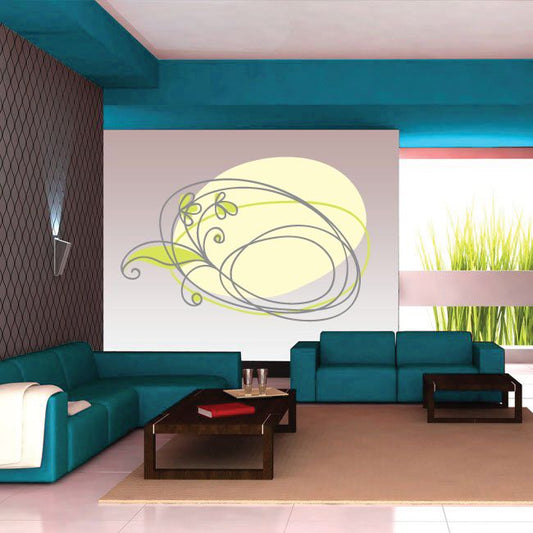 Image of Floral Doodle Wall Decal - Vinyl Decal - Car Decal - Idcolor007