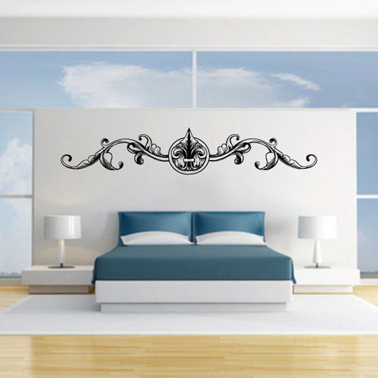 Image of Floral Frame Wall Decal - Vinyl Car Sticker - Uscolor010