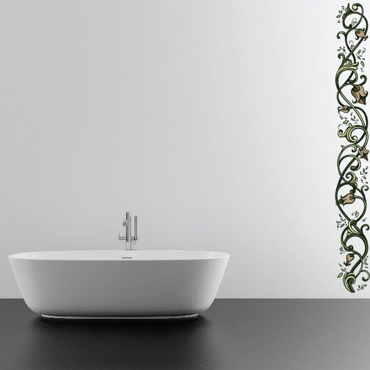 Image of Floral Frame Wall Decal - Vinyl Car Sticker - Uscolor018