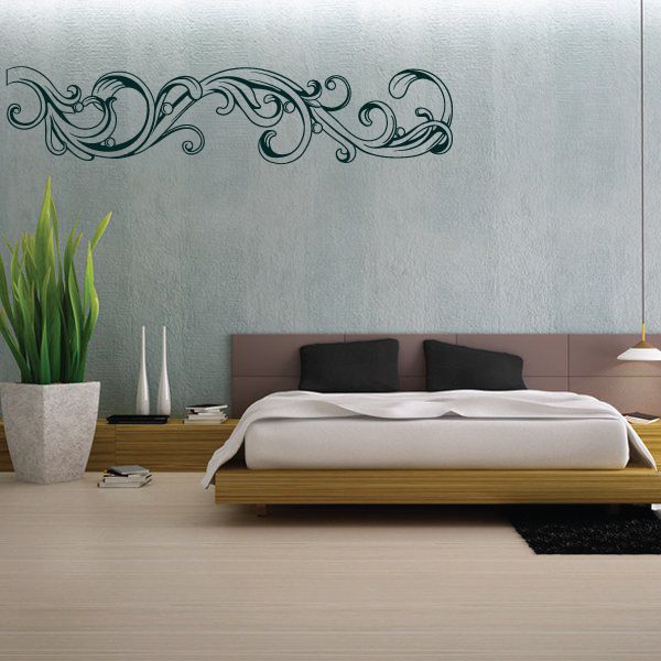 Image of Floral Frame Wall Decal - Vinyl Car Sticker - Uscolor024