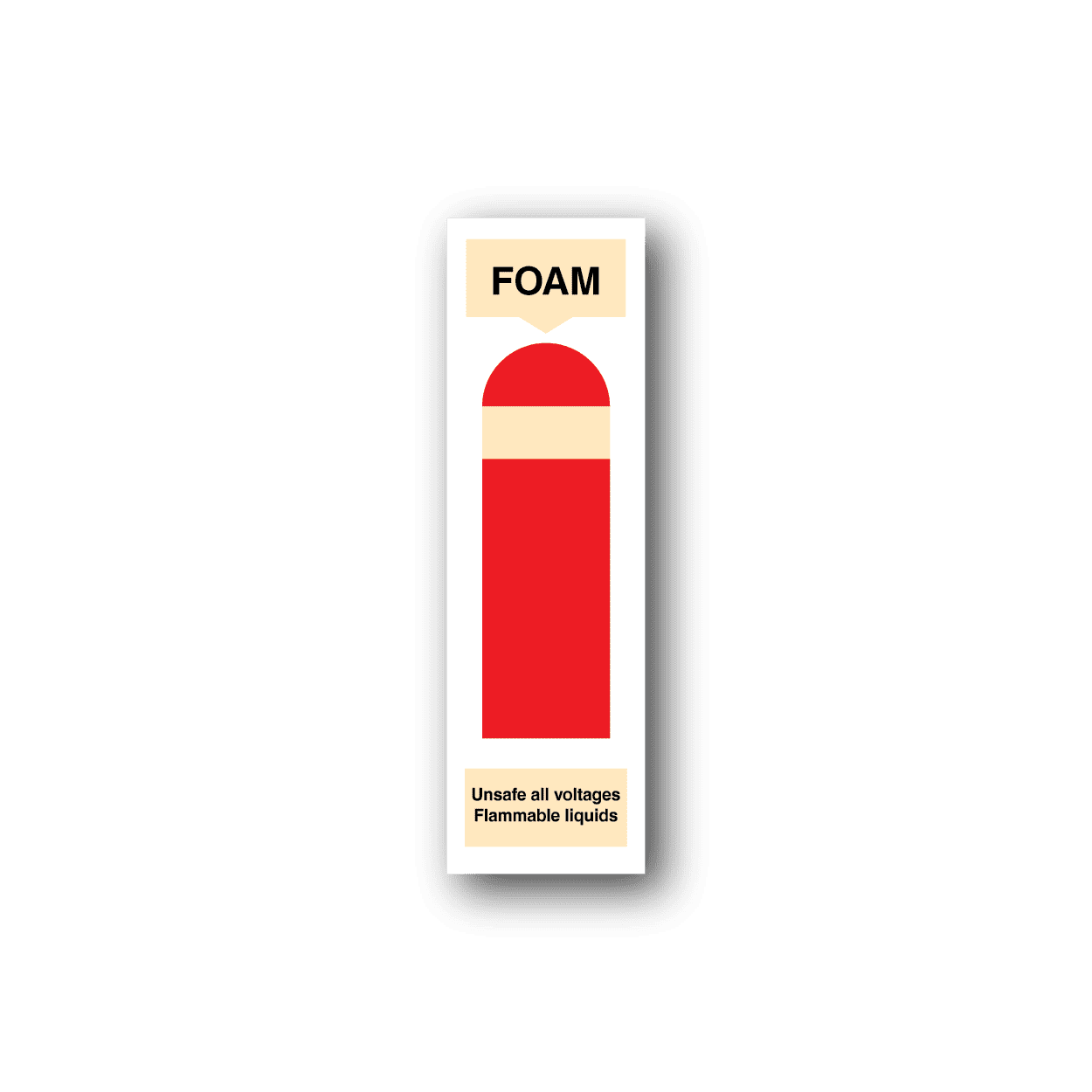 Image of Foam Fire Extinguisher Sticker